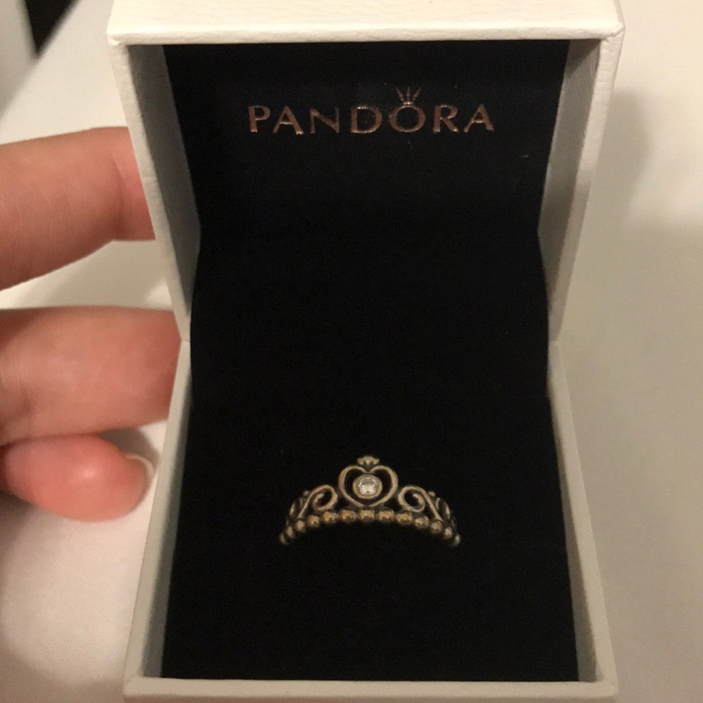 Pandora Size 9 My Princess Tiara Ring
